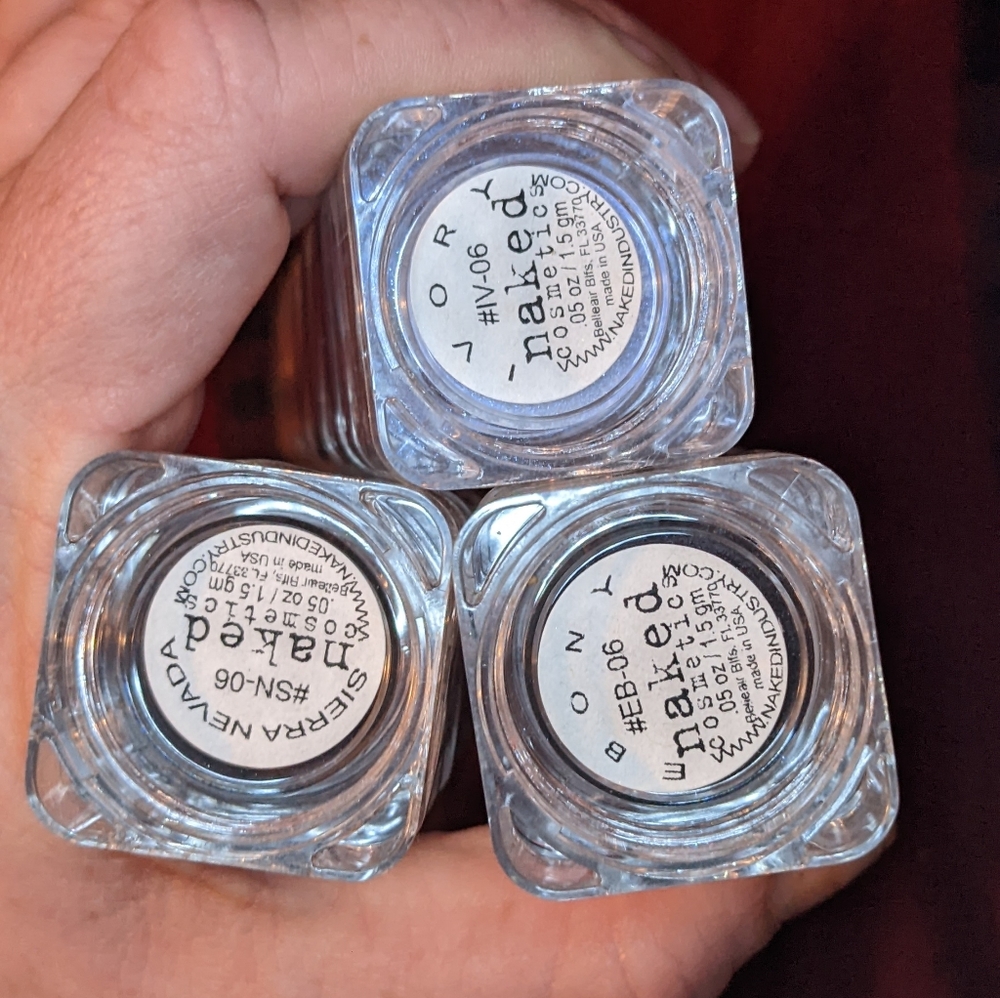 3 BNIB Naked Cosmetics pigment stacks